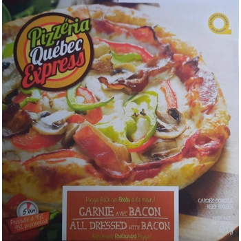 Pizza all dressed with Bacon