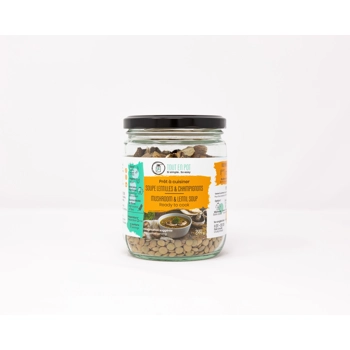 Soupe aux lentilles & champignons