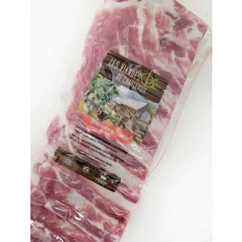 Côte levée de Flanc de porc bio
