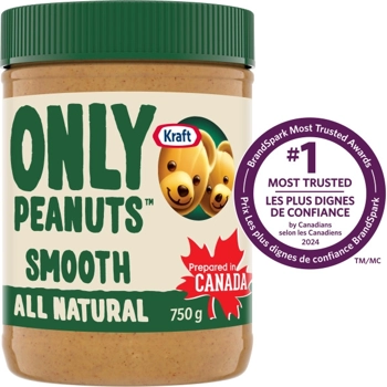 Kraft Only Peanuts All Natural Smooth Peanut Butter