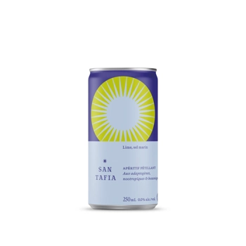 Apéritif pétillant lime, Sel marin