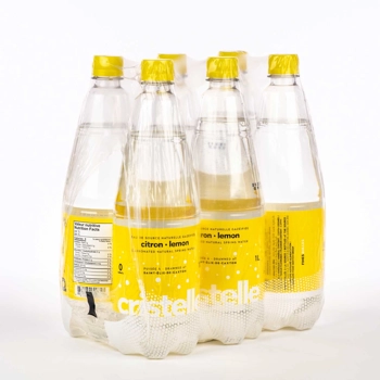 Eau naturelle gazéifiée, arôme citron
