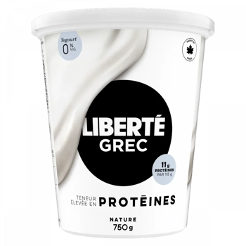 Liberté Grec Yogourt Nature 0% M.G. 750G