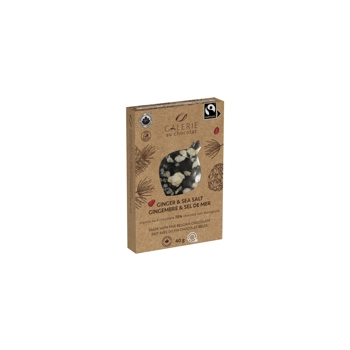 Fairtrade Mini Bark Bar Dark Chocolate Ginger & Sea Salt