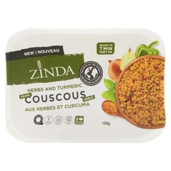 Zinda les délices du monde couscous perlé aux herbes et aux curcuma