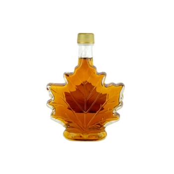 Sirop d’érable pur CANADA A – Ambré, Goût Riche -Feuille
