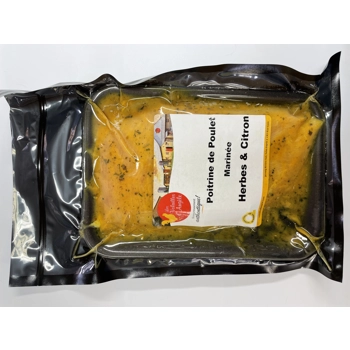 Poitrine de poulet marinée herbes & citrons