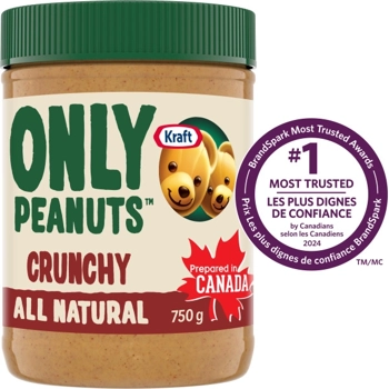 Kraft Only Peanuts All Natural Crunchy Peanut Butter