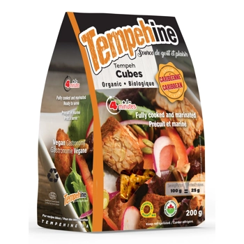 Tempeh biologique mariné et précuit - Saveur Caribéenne