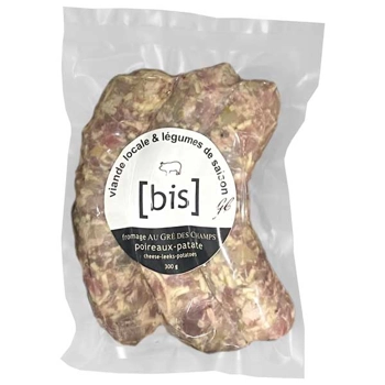 Saucisse fromage Gré des Champs et poireaux