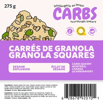 Granola Squares - Sesame Explosion