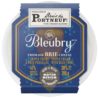 Bleubry Brie 38% M.G. Triple Crème à Pâte Persillée