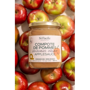 Compote aux pommes biologique