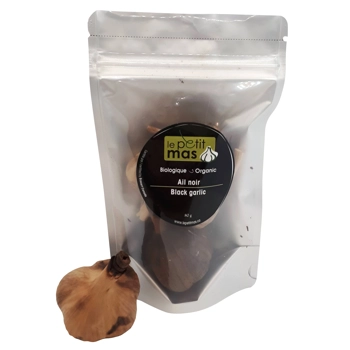 Organic black garlic