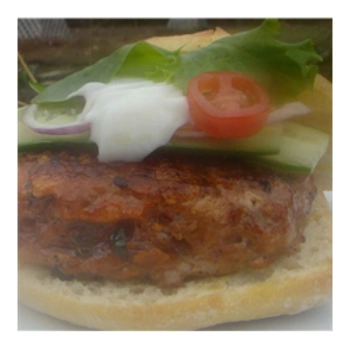 Hambourgeois au poulet aux épices tandooris