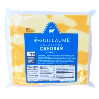 Cheddar St-Guillaume marbré, blocs froids