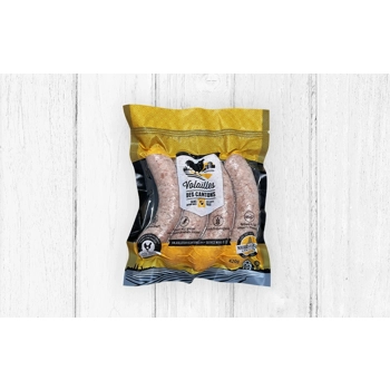 Saucisse nature de poulet sans antibiotique
