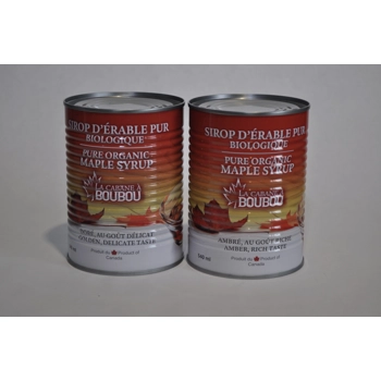 Sirop d'érable biologique