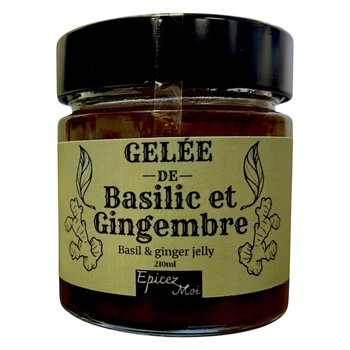 GELÉE DE BASILIC ET GINGEMBRE.