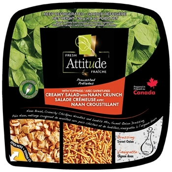 Creamy salad with Naan crunch Kit