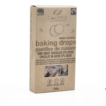 Fairtrade 55% Semi-Sweet Chocolate Baking Drops
