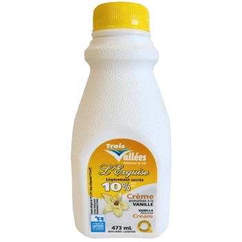 Crème 10% aromatisée à la vanille