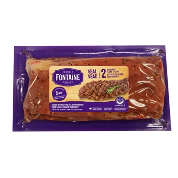 Bifteck de flanc de veau assaisonné