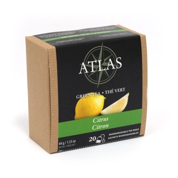 THÉ VERT - CITRON - ATLAS - 20 sachets