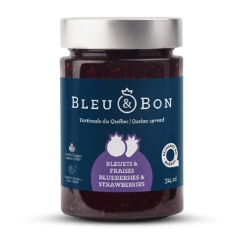 Wild blueberry and strawberry spread
