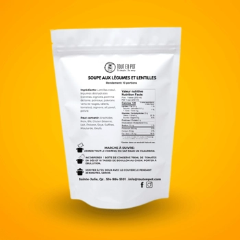 Soupe légumes et lentilles