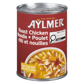 Soupe poulet rôti et nouilles