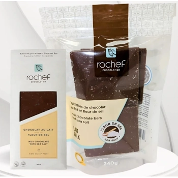 Tablette chocolat au lait et fleur de sel