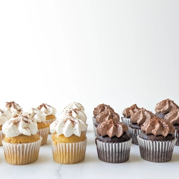 Vegan 4 Mini Cupcakes, gluten-free and top 10 allergen-free
