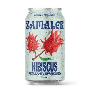 Infusion d'hibiscus pétillante