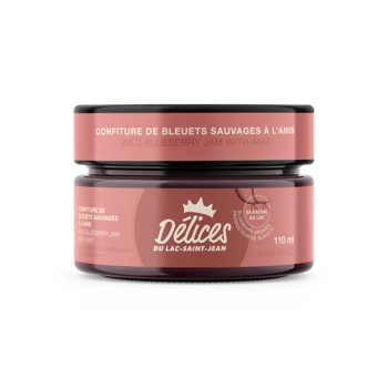 Confiture de bleuets sauvages à l'anis.