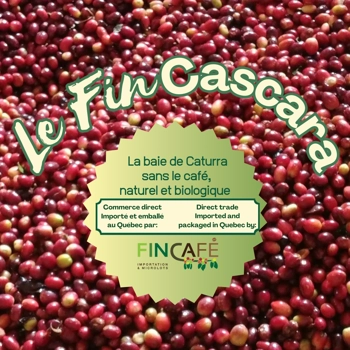 Copeaux d'écorce de fruits de café FinCascara (Cascaturra115Vrac)