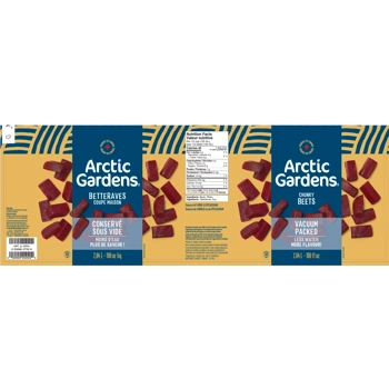 Betteraves coupe maison conservé sous-vide
