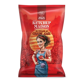 Homemade Ketchup wavy chips