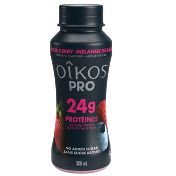 Yogourt à boire, Mélange de Baies - 24g Protéines
