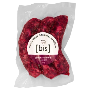 Saucisse betterave et aneth