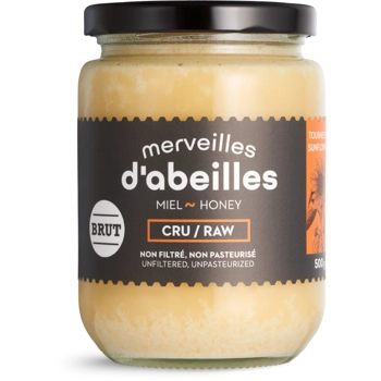 Miel de tournesol brut cru non filtré