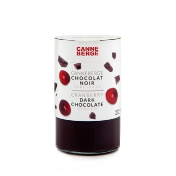 Dark chocolate and cranberry spread