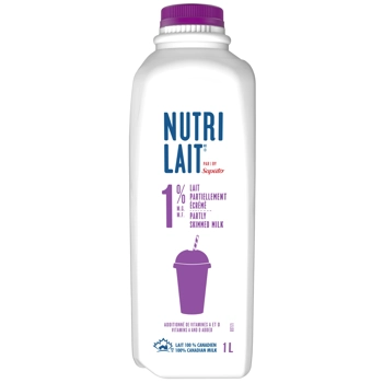 1% M.G. Lait Partiellement Écrémé