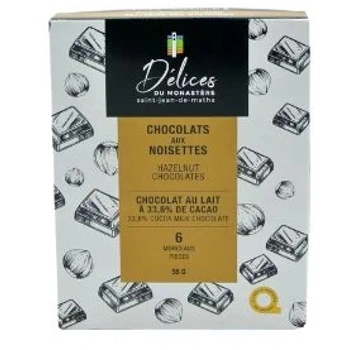 Chocolate with hazelnut filling