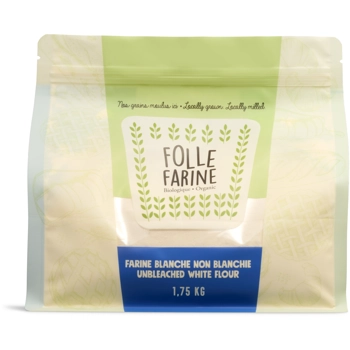 Farine blanche non blanchie biologique