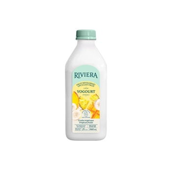 Drinkable tropical yogurt upcycled