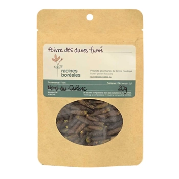 Poivre des dunes fumé 20 g.