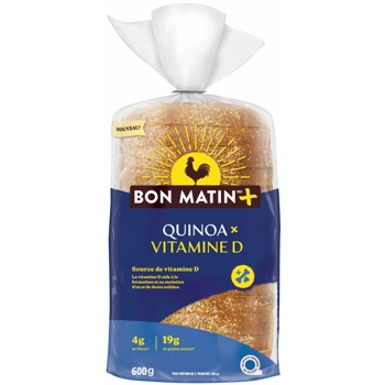 Pain Quinoa x vitamine D Bon Matin +