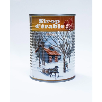 Sirop d'érable pur biologique foncé