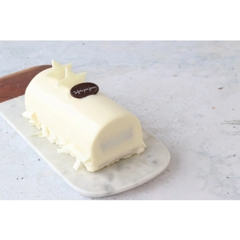 White Chocolate, pear and cranberry Log